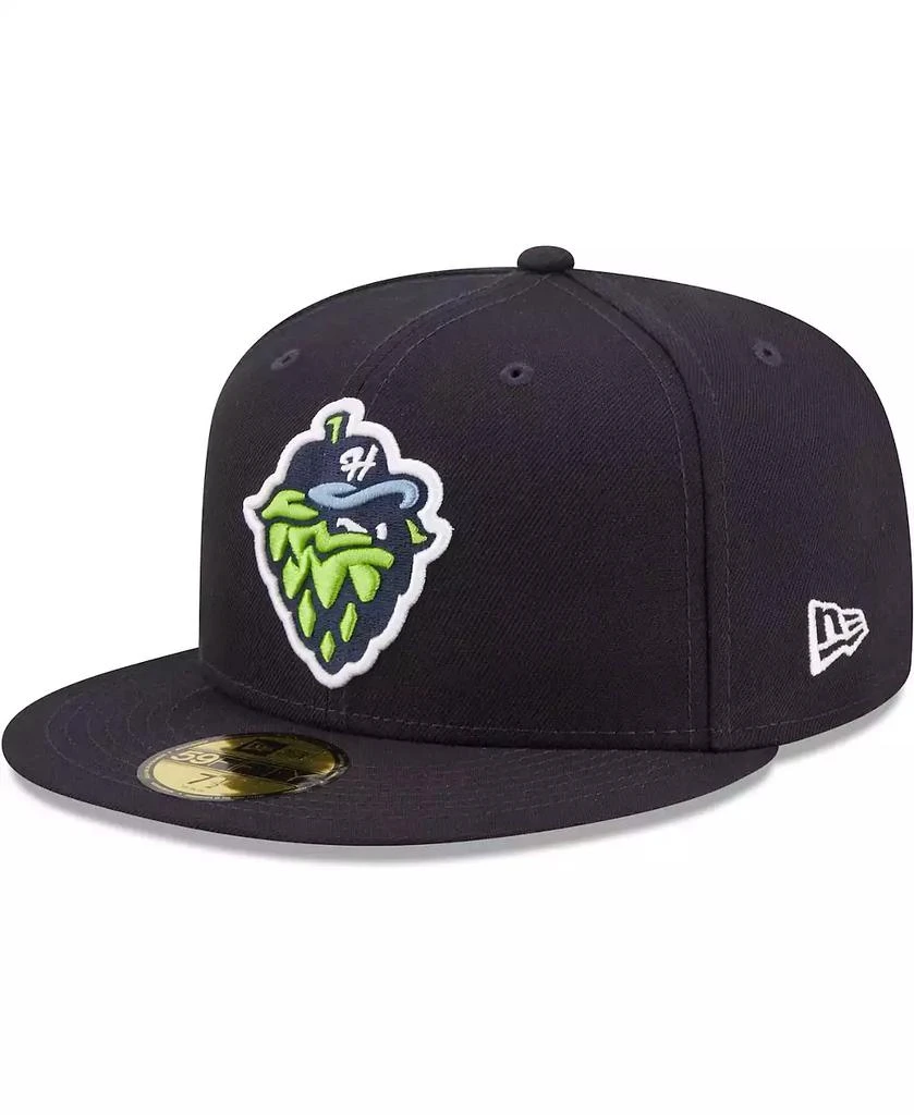 New Era Men's Navy Hillsboro Hops Authentic Collection 59FIFTY Fitted Hat 1