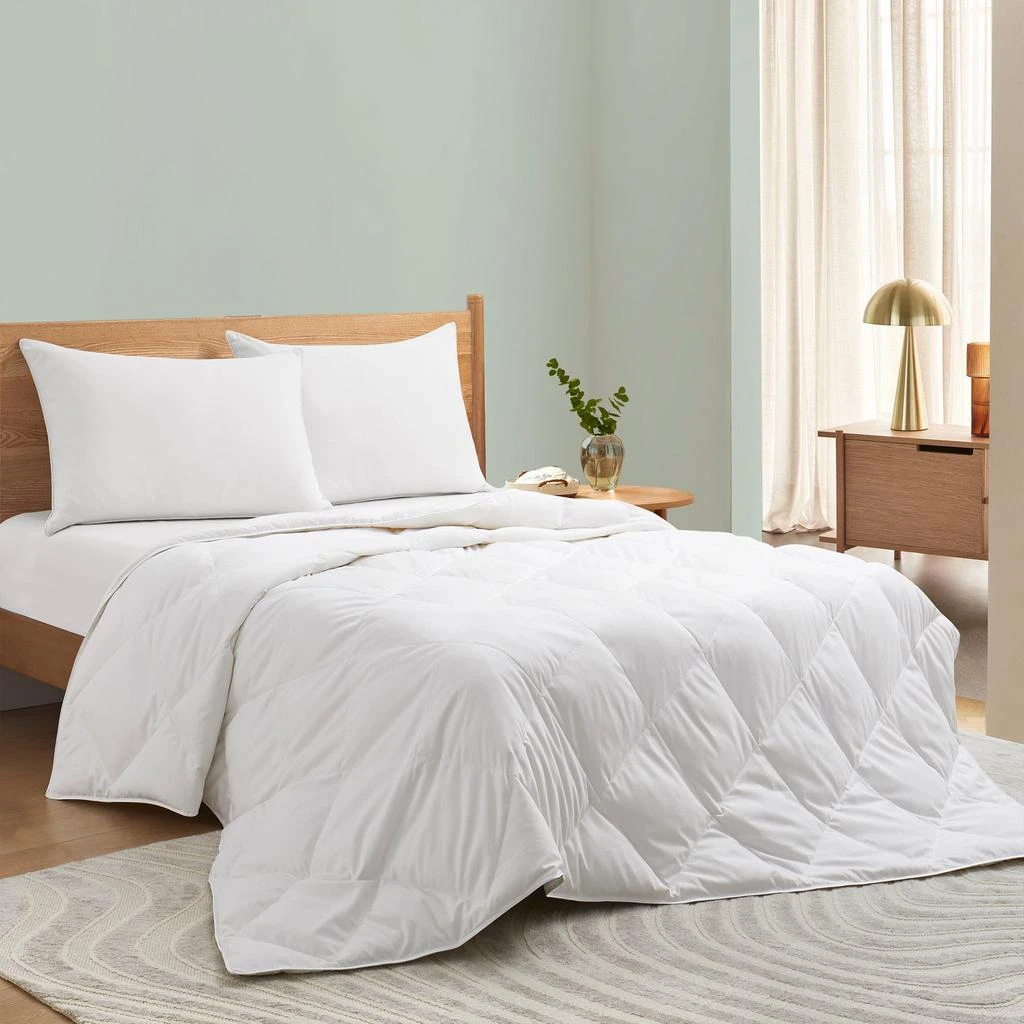 Peace Nest Soft Lightweight Down and Feather Fiber Comforter Diamond Quilted Duvet Insert 2
