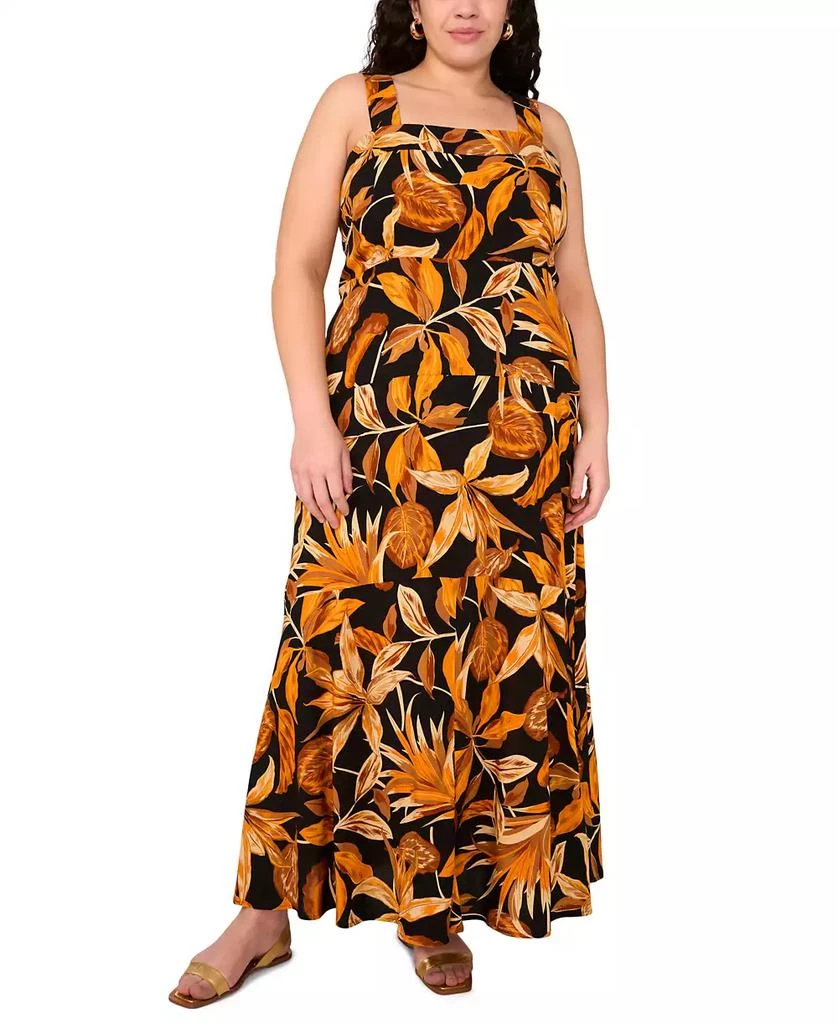 Vince Camuto Plus Size Square-Neck Sleeveless Maxi Dress 1