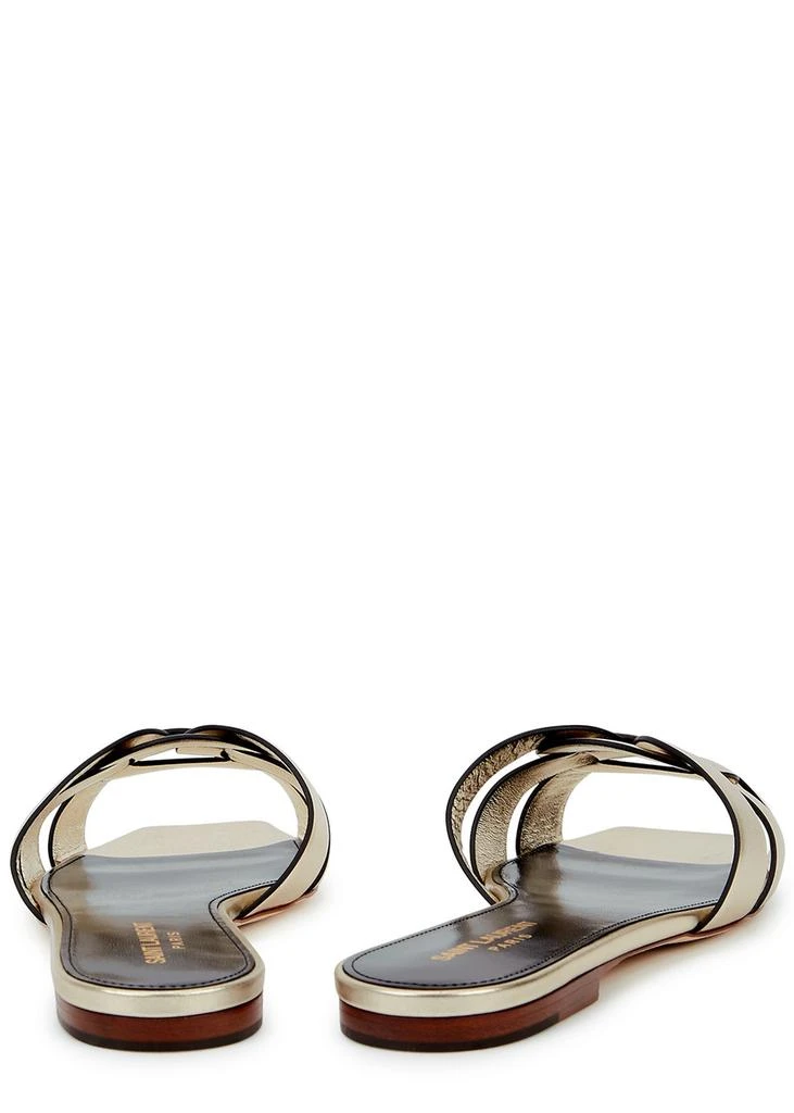 Yves Saint Laurent Nu Pieds metallic leather sandals 3