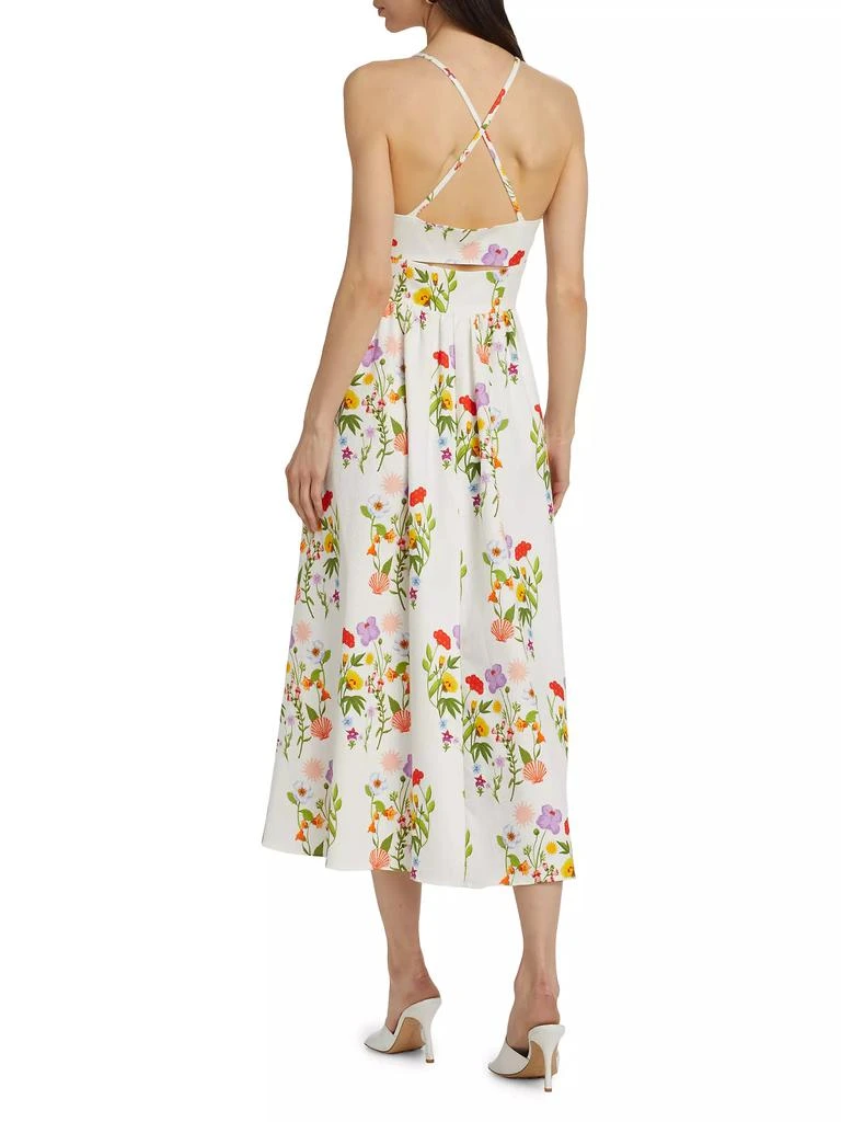 Borgo de Nor Jordan Floral Cut-Out Midi-Dress 5