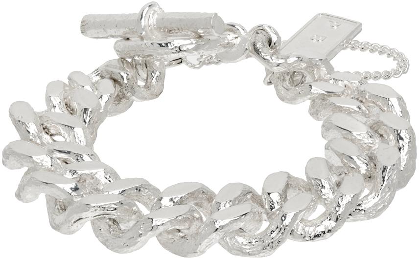Pearls Before Swine Silver Spliced Link Bracelet
