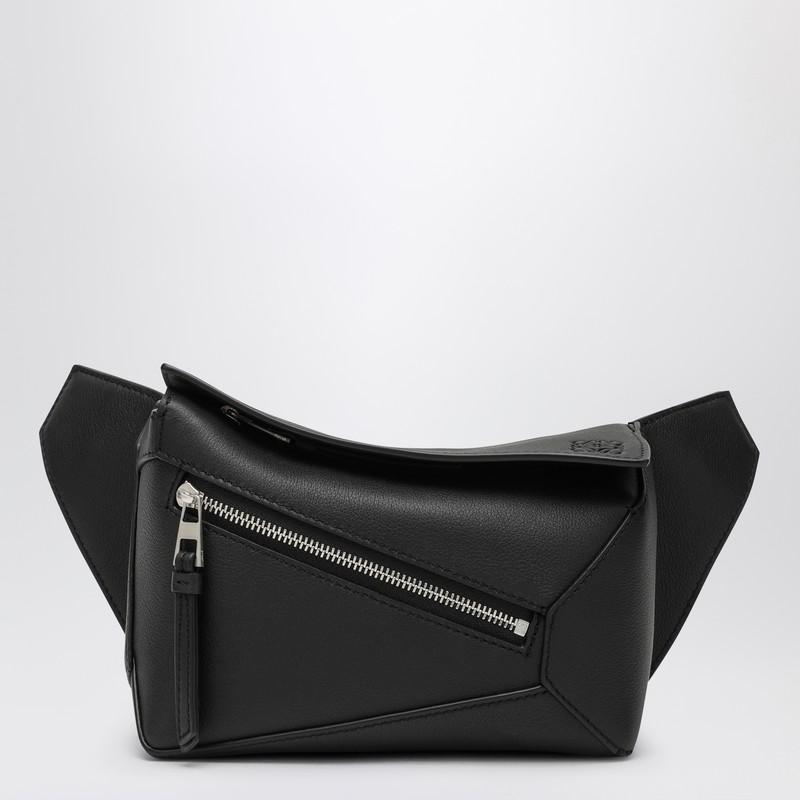 Loewe Mini Puzzle bumbag in black leather