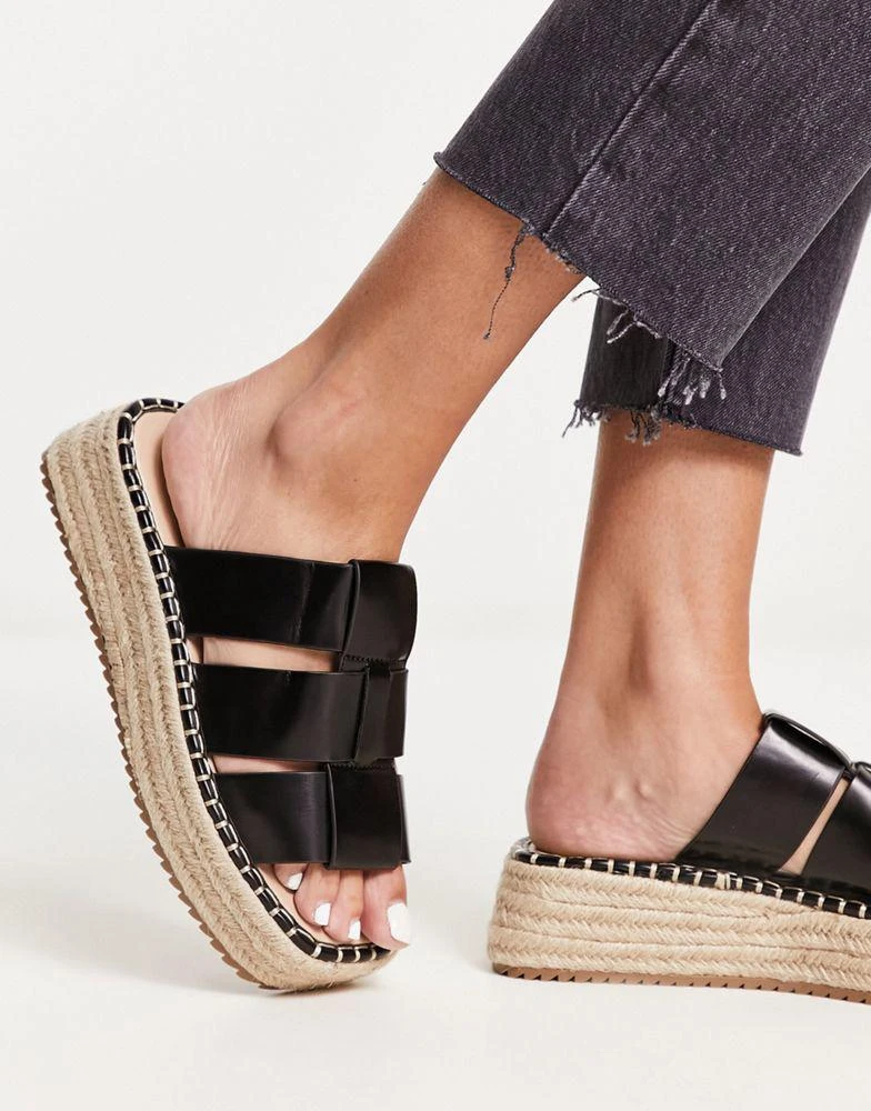 ASOS ASOS DESIGN Jackson fisherman espadrilles in black 1