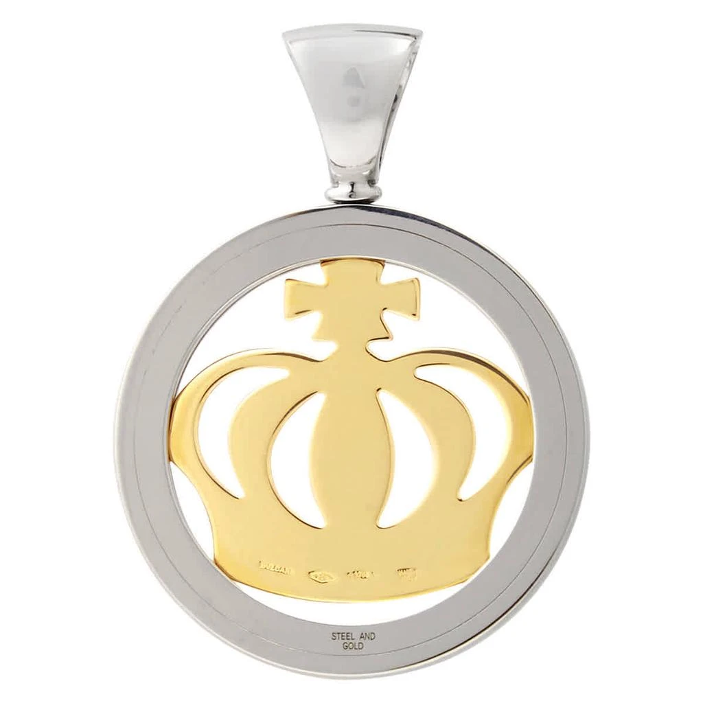 Bvlgari Bvlgari Ladies 18k Yellow Gold  and Steel Tondo Crown Pendant 3