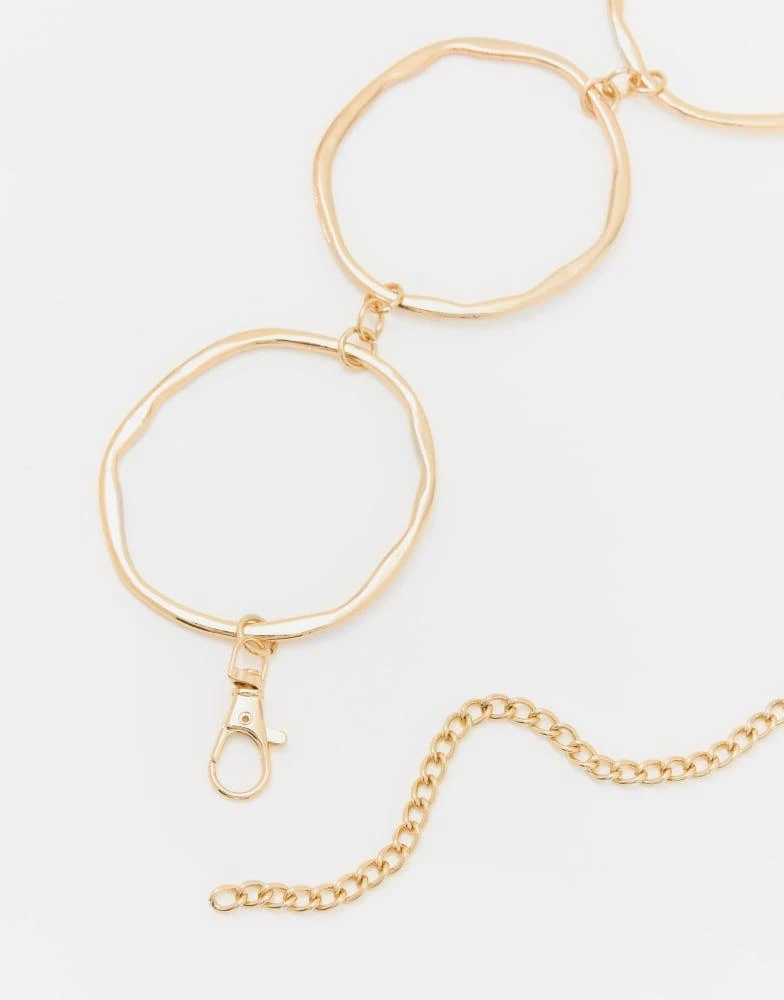 Pull&Bear Pull&Bear Belt with circles in gold 3