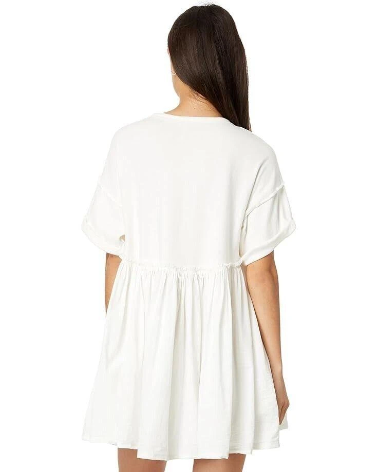 Free People Catalina Mini Dress Women's LG (12) Ivory Cotton Round Neck  JDM325 - Dresses & Skirts - BeyondStyle