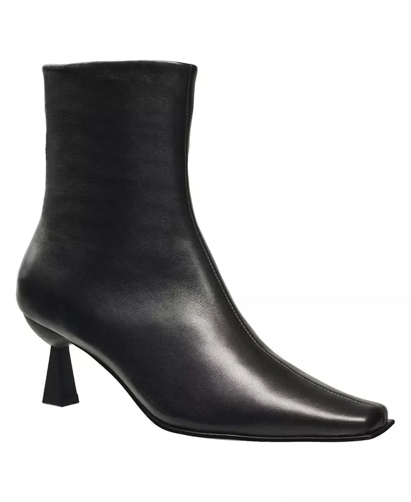 French Connection Women's Leilani Leather Square Toe Boots 1