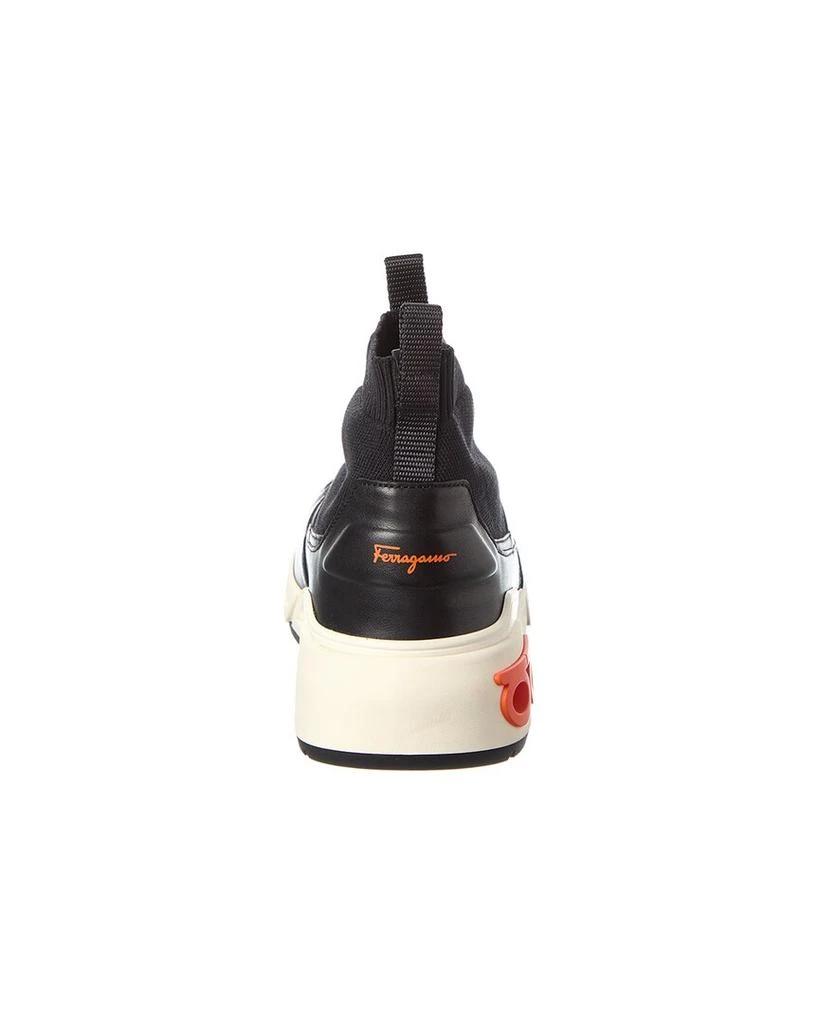 Salvatore Ferragamo Ferragamo Cosma Gancini Leather Sock Sneaker 3