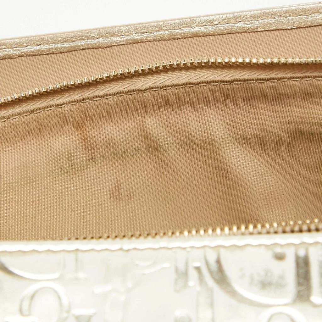 Dior Dior Gold Oblique Embossed Patent Leather Continental Wallet 5