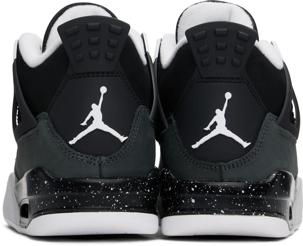 Jordan Big Kids Black Air Jordan 4 Retro Sneakers 2