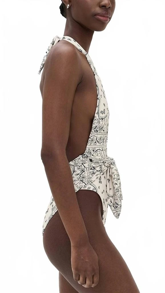 Montce Tropez Tie-Up One-Piece In Ivy Bandana 2