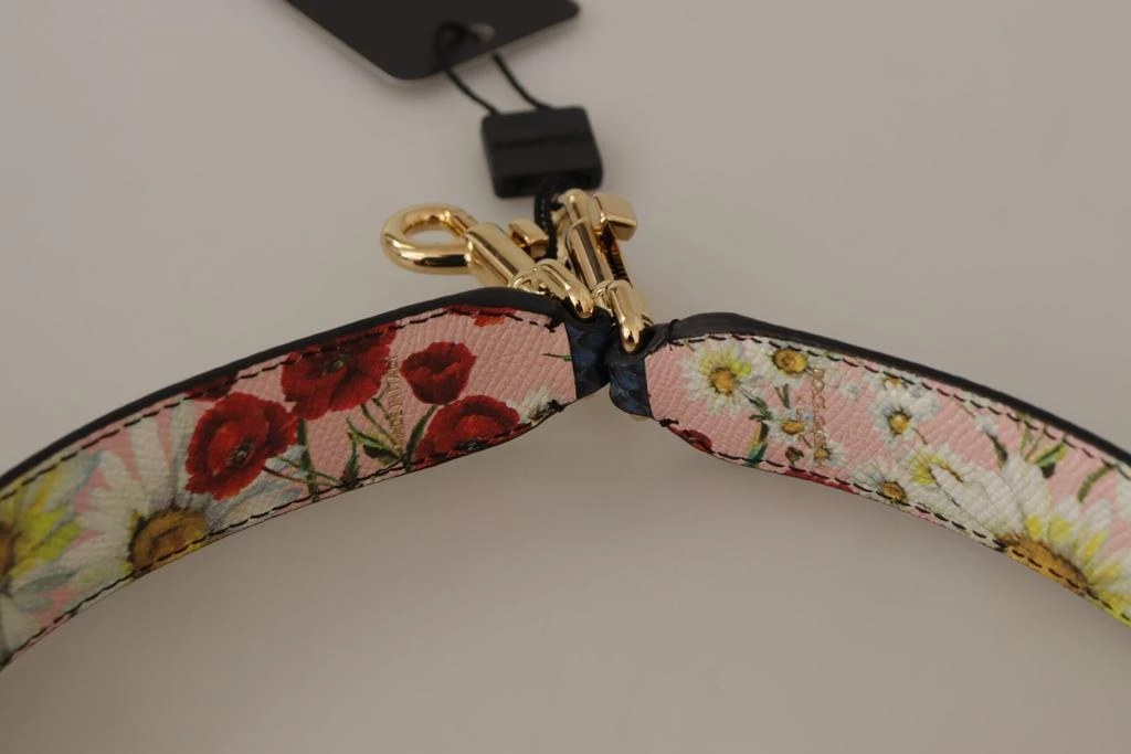 Dolce & Gabbana Dolce & Gabbana Blue Exotic Leather Crystals Reversible Shoulder Strap 4