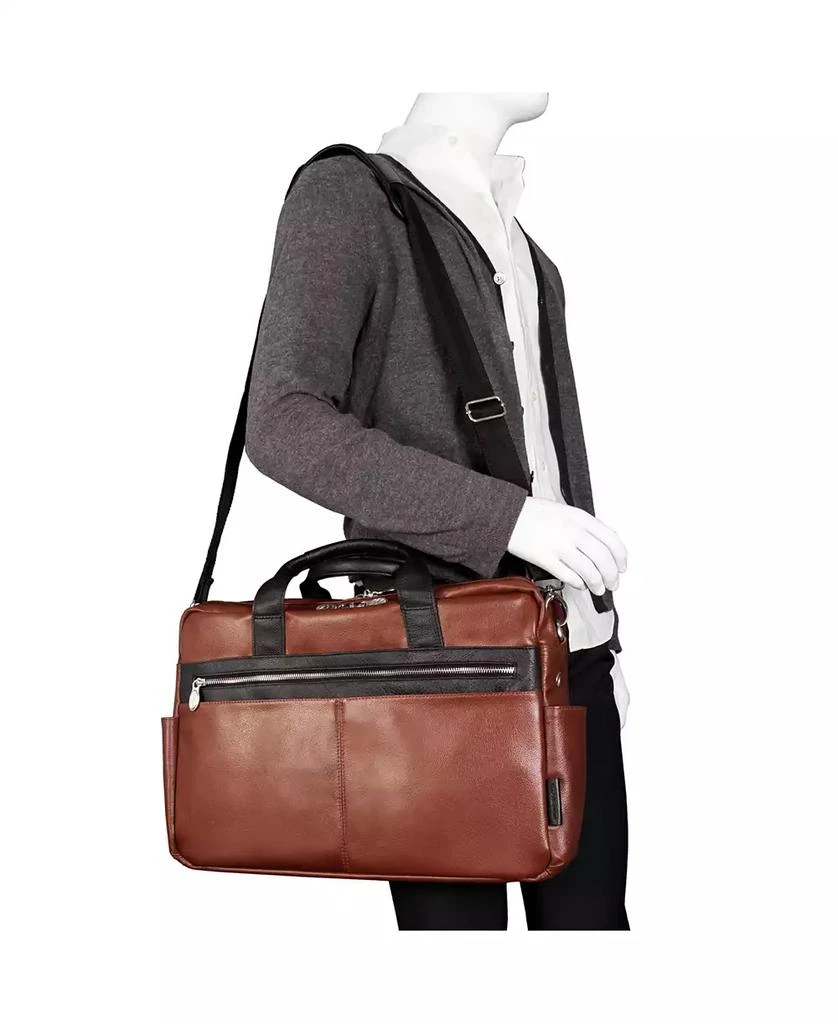 McKlein Southport 17" Dual-Compartment Laptop Tablet Briefcase 10