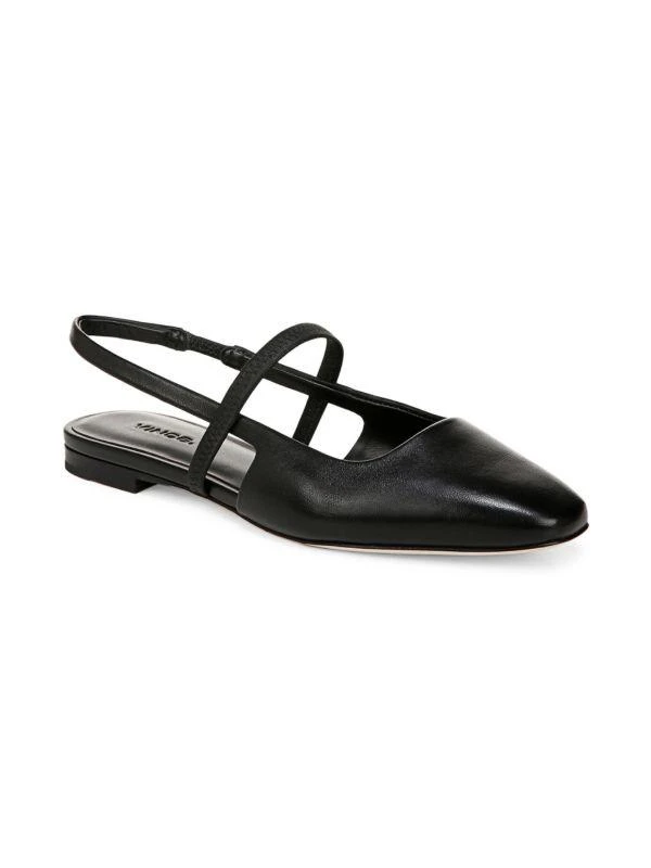 Vince Bernice Leather Slingback Flats 2