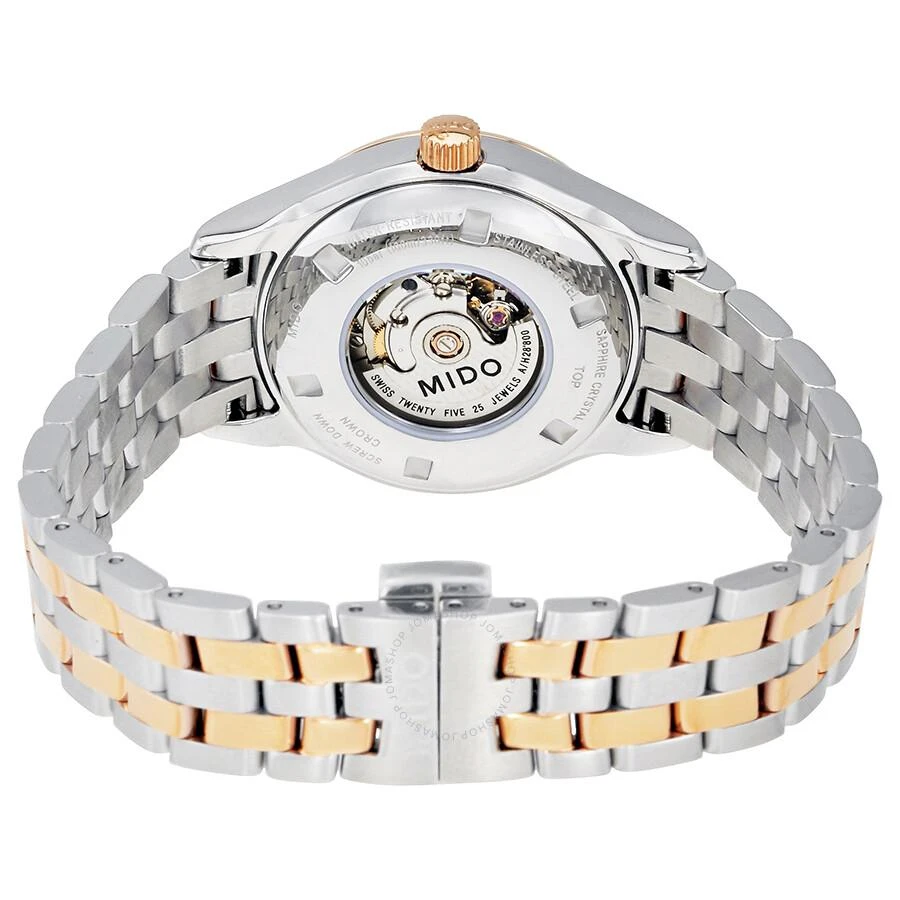 Mido Belluna Automatic Silver Dial Ladies Watch M0012302203191 3