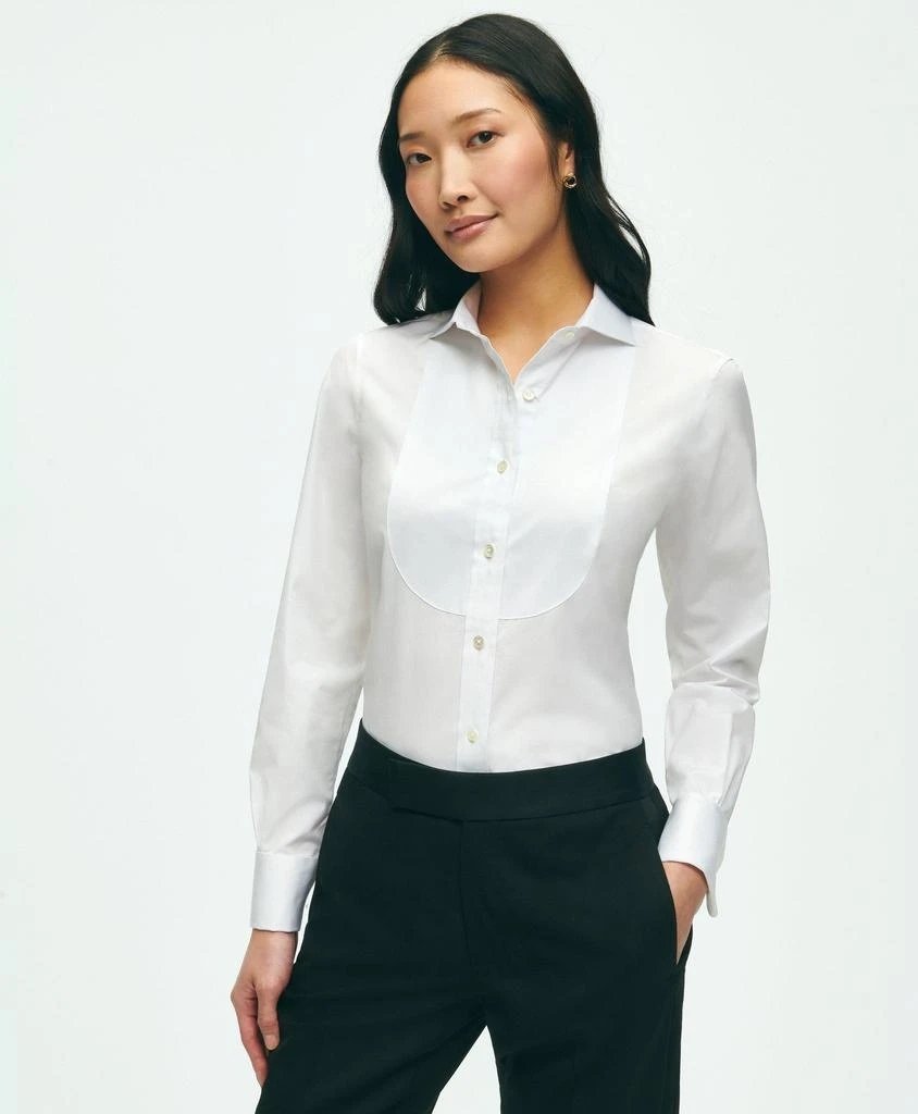 Brooks Brothers Black Fleece Pique Bib Tuxedo Shirt in Sea Island Cotton 1
