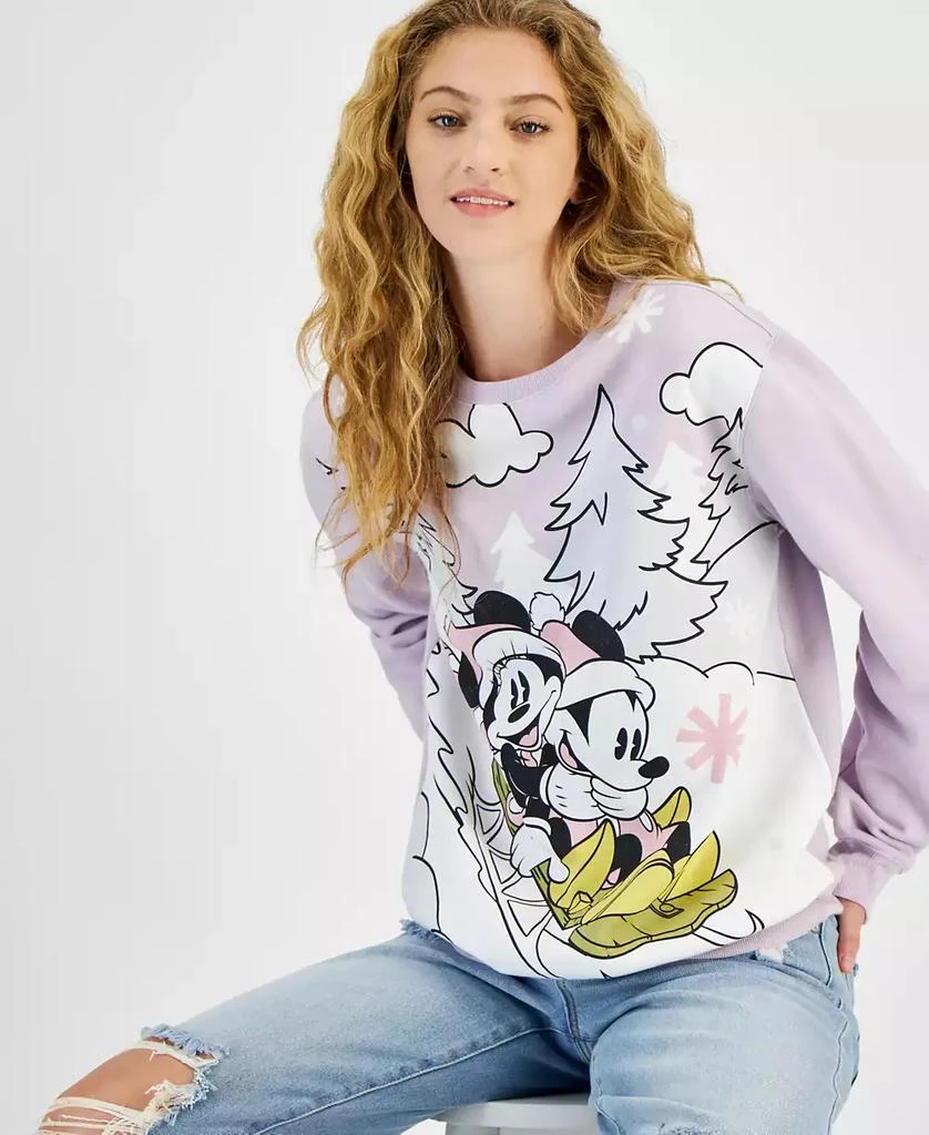 Disney Juniors' Mickey & Minnie Sled Ride Sweatshirt 3