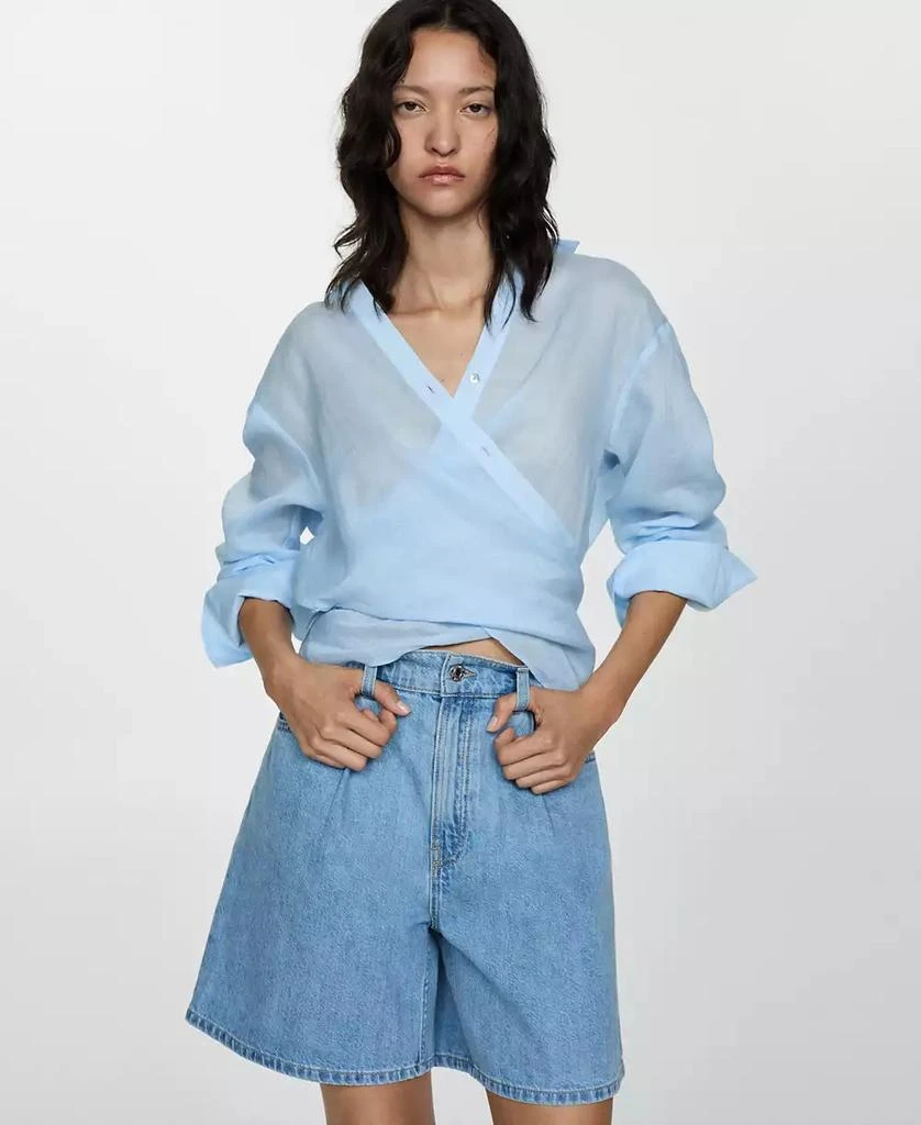 Mango Women's Straight Denim Shorts 2