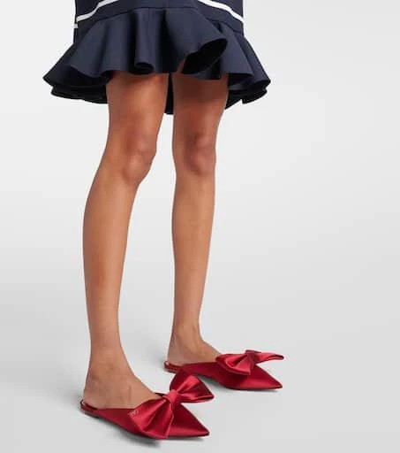 Valentino Bow-detail 05 satin mules 4