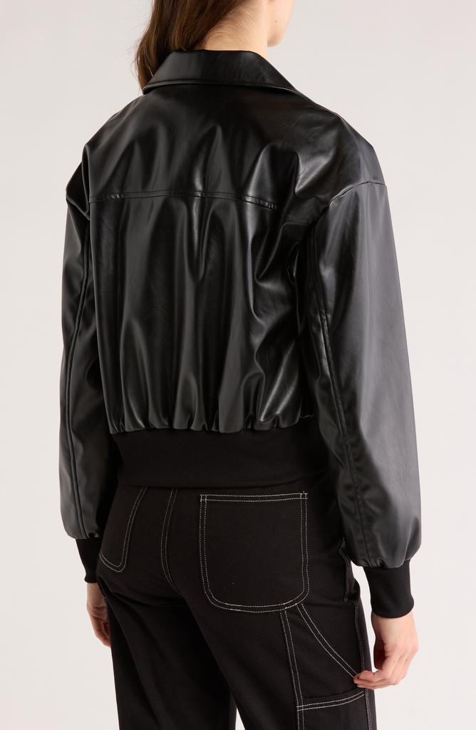 Elodie Zip Faux Leather Jacket