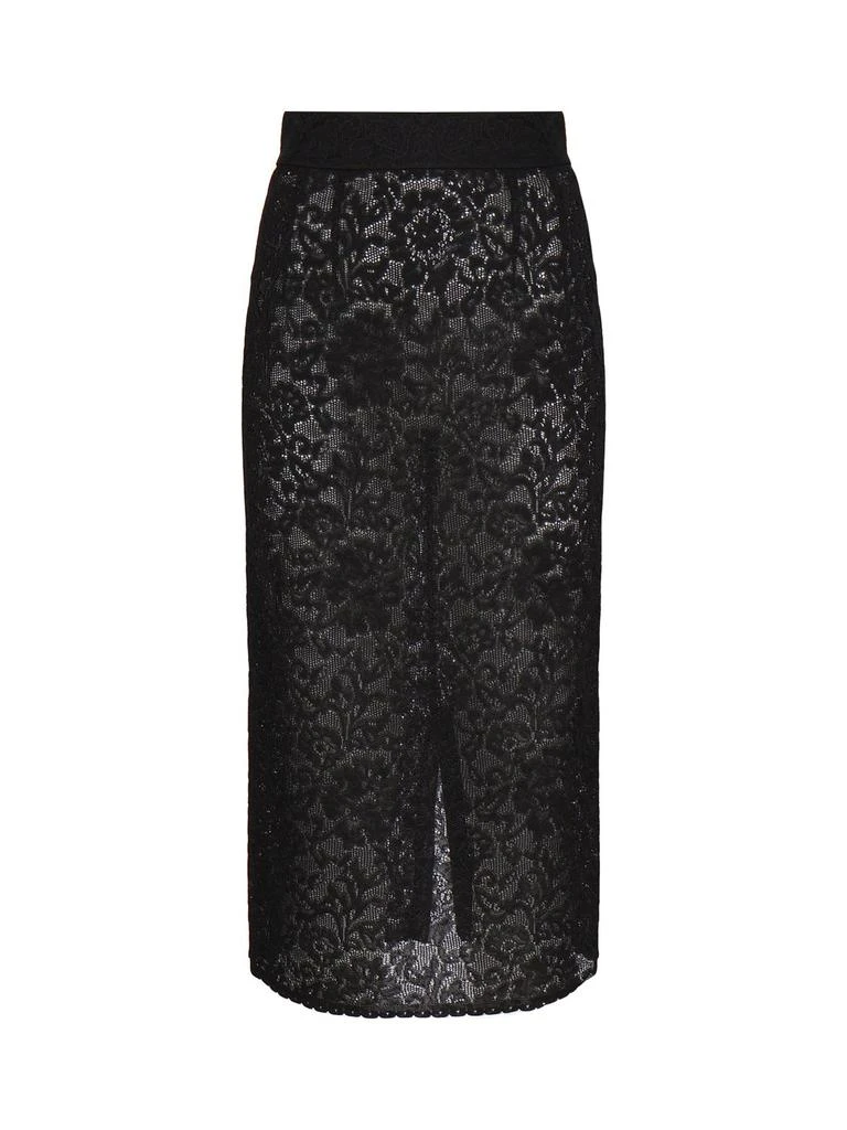 Dolce & Gabbana Dolce & Gabbana Lace-Stitch Calf-Length Skirt 1