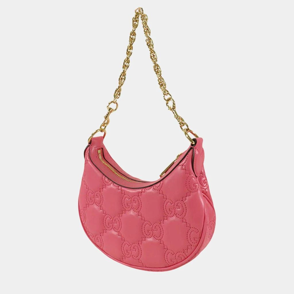 Gucci Gucci Pink Leather GG Marmont Satchel Bag 2
