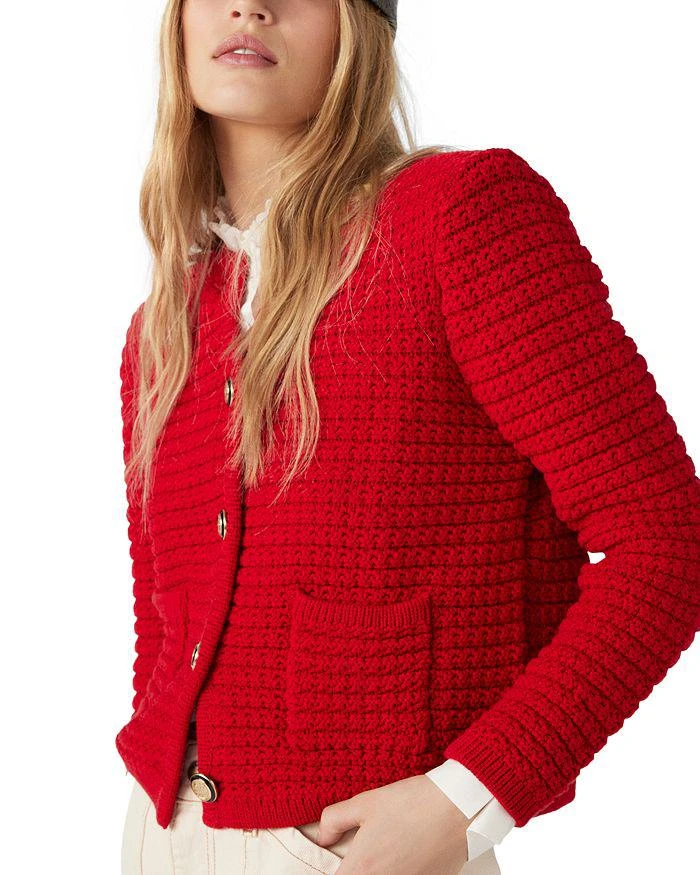 ba&sh Gaspard Crewneck Cardigan Sweater 1