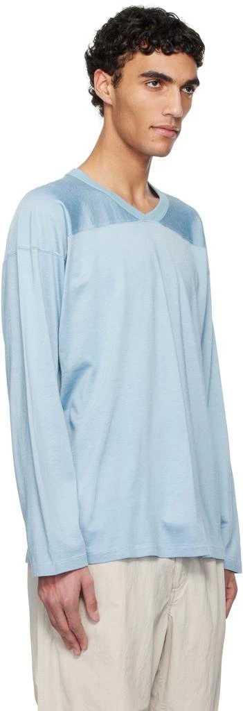 Nanamica Blue Rayon Cotton L/S T-shirt 2