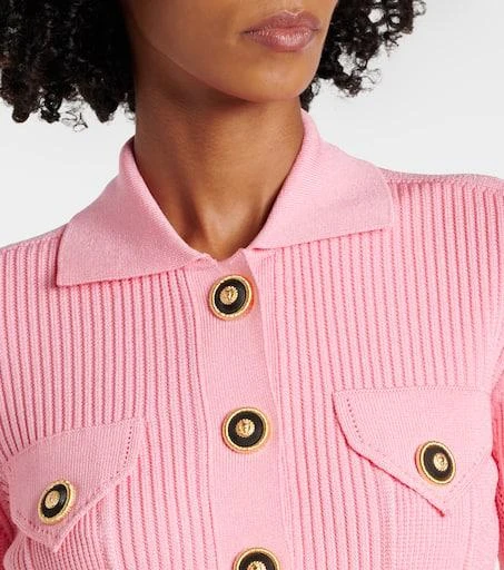 Balmain Ribbed-knit cardigan 4