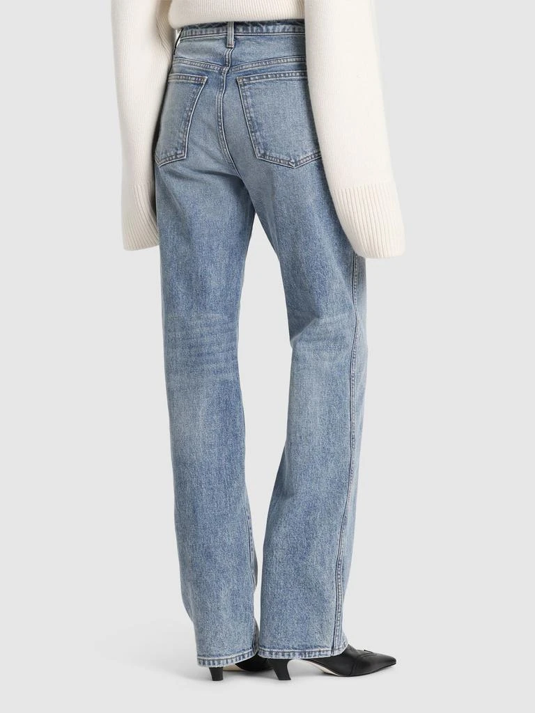 Khaite Danielle High Rise Straight Jeans 2