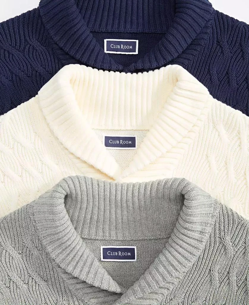 Club Room Men's Chunky Shawl Collar Sweater, Created for Macy's 4