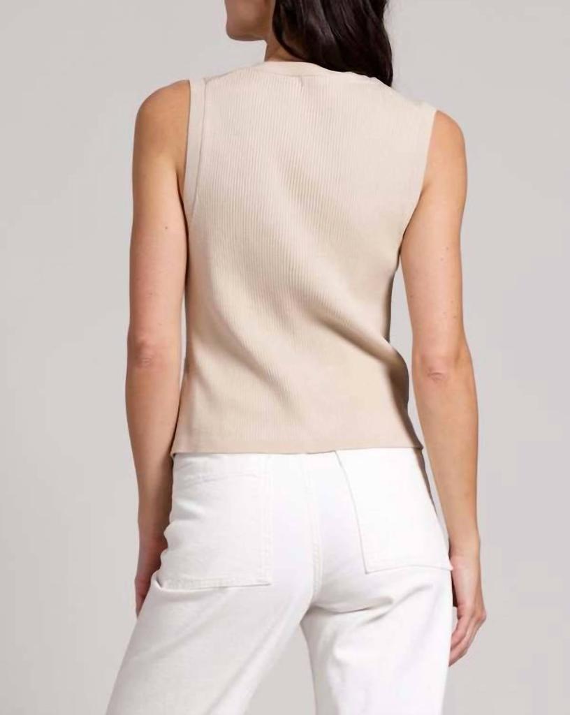 Minnie Rose Minnie Rose - Ribbed Vest With Pockets