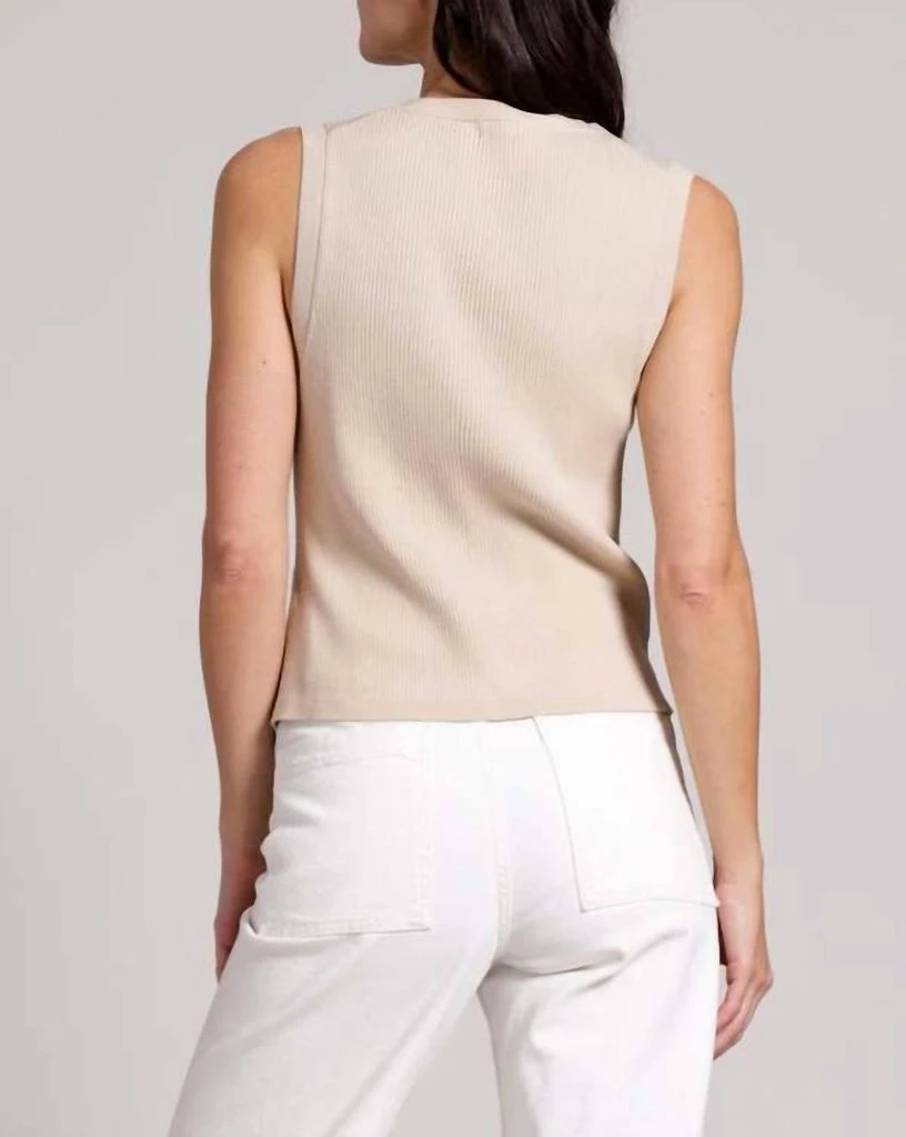 Minnie Rose Minnie Rose - Ribbed Vest With Pockets 2