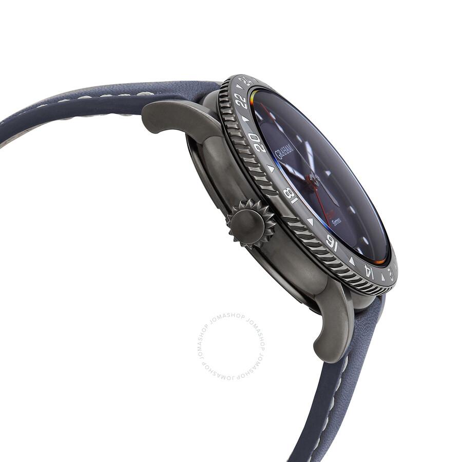 Graham’s Fortress GMT Automatic Blue Dial Men's Watch 2FOBV.U03A