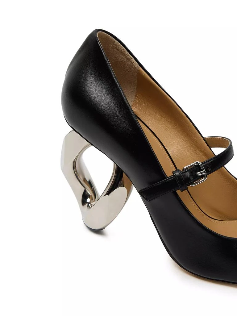 JW Anderson Chain Heel 100MM Leather Mary Jane Pumps 5