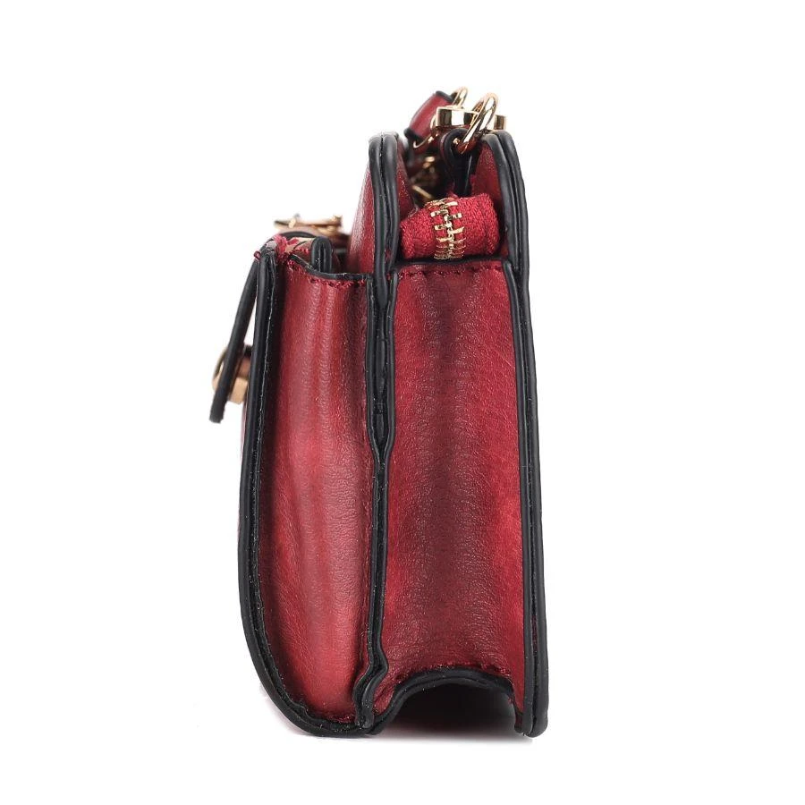 MKF Muriel Vegan Leather Women’s Crossbody Bag with Card holder and Small Pouch 3 pieces 5