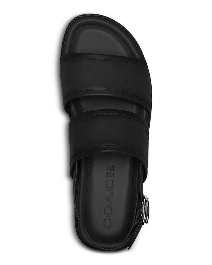 COACH Men's Julian Two Strap Leather Sandals