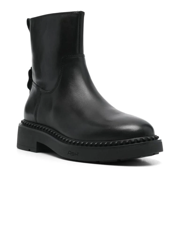Ash Black Calf Leather Magnum Ankle Boots 2