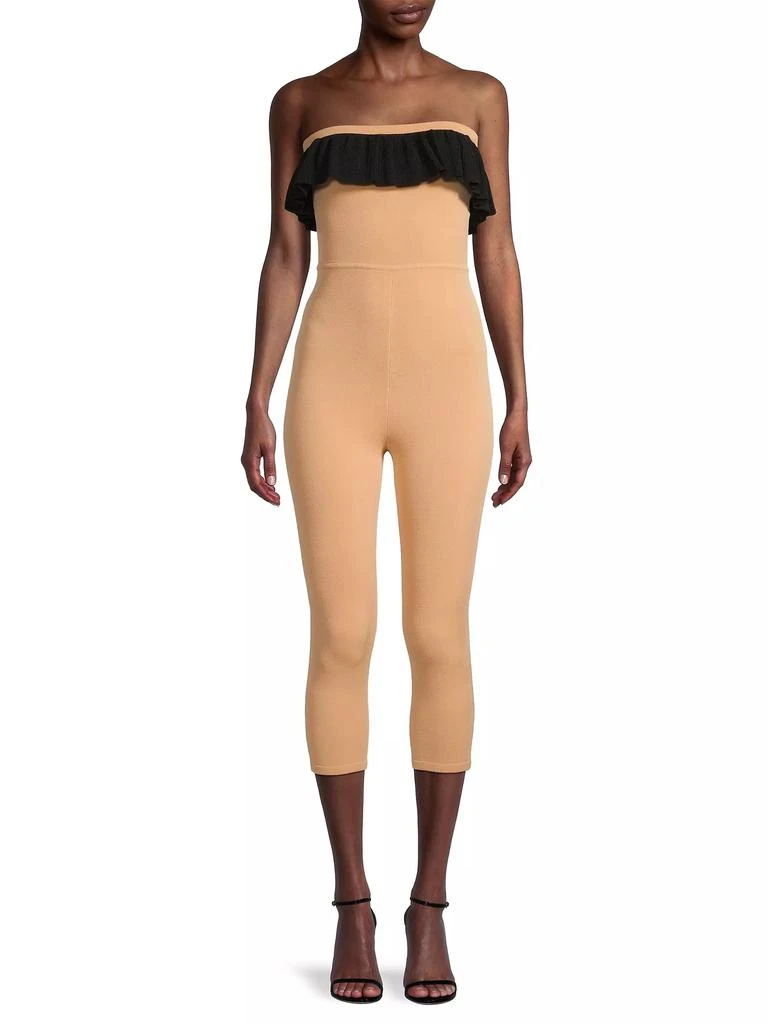 Victor Glemaud Strapless Ruffle Jumpsuit 3