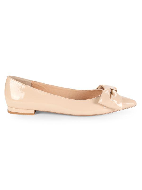 Cecelia New York Brie Bow Patent Leather Ballet Flats