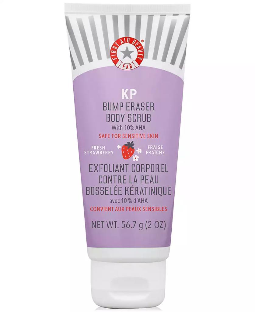 First Aid Beauty KP Bump Eraser Body Scrub With 10% AHA - Fresh Strawberry, 8 oz.