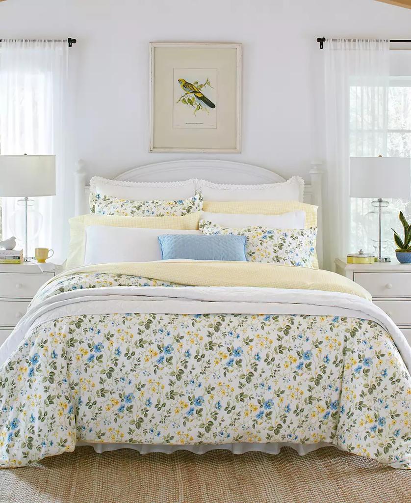 Laura Ashley Meadow Floral 2-Pc. Duvet Cover Set