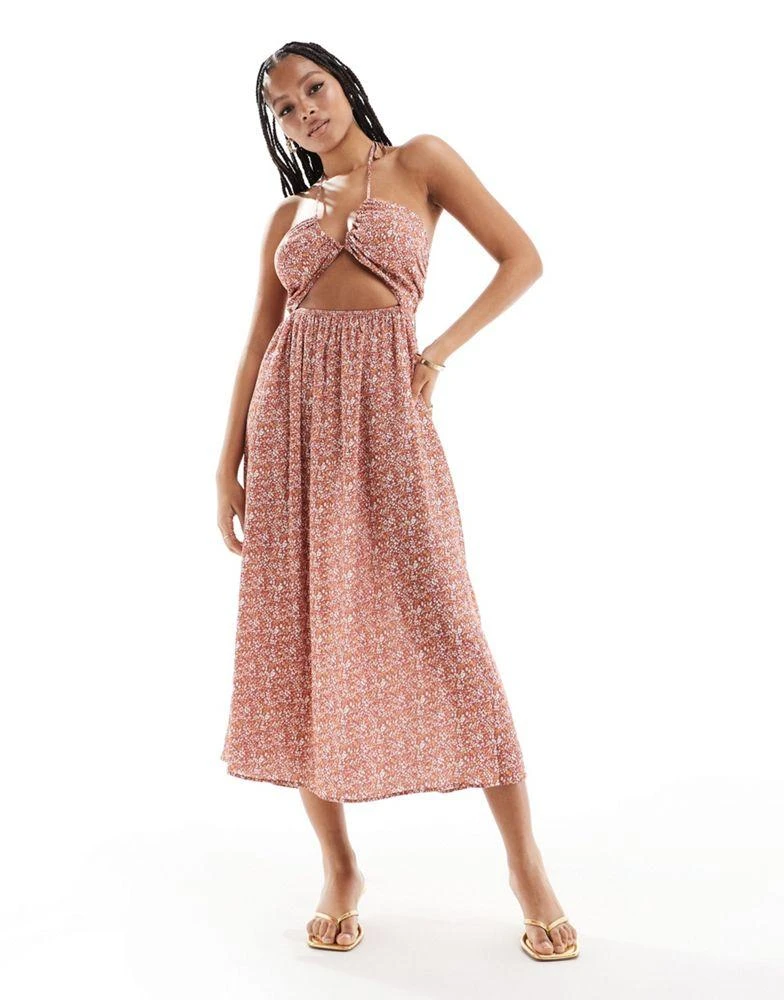 jersey material maxi dress self-portrait - White Jersey Drape Maxi Dress