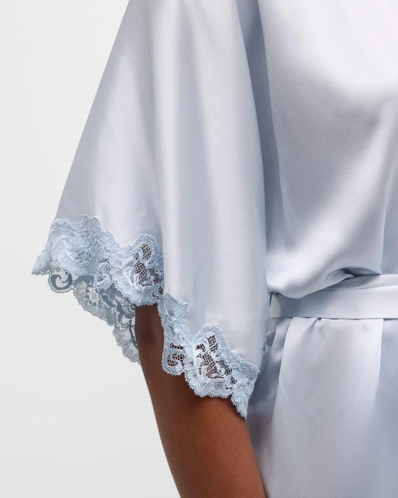 Christine Lingerie Bijoux Short Silk Robe 5