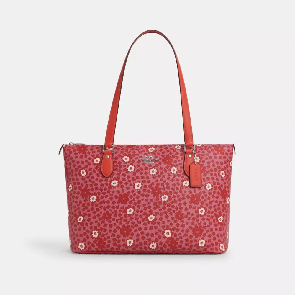 Coach Gallery Tote Bag With Floral Print