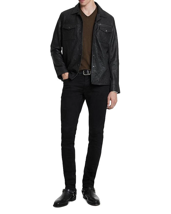 John Varvatos Miles Slub V Neck Tee 3