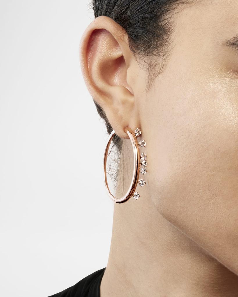 Hearts On Fire Barre Medium Floating Diamond Hoops