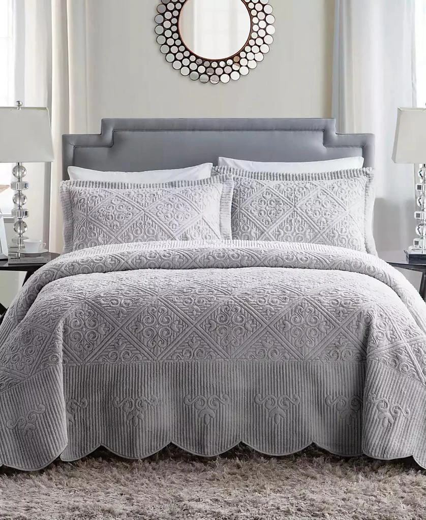 VCNY Home Westland Plush 3-Pc. Bedspread Set 1