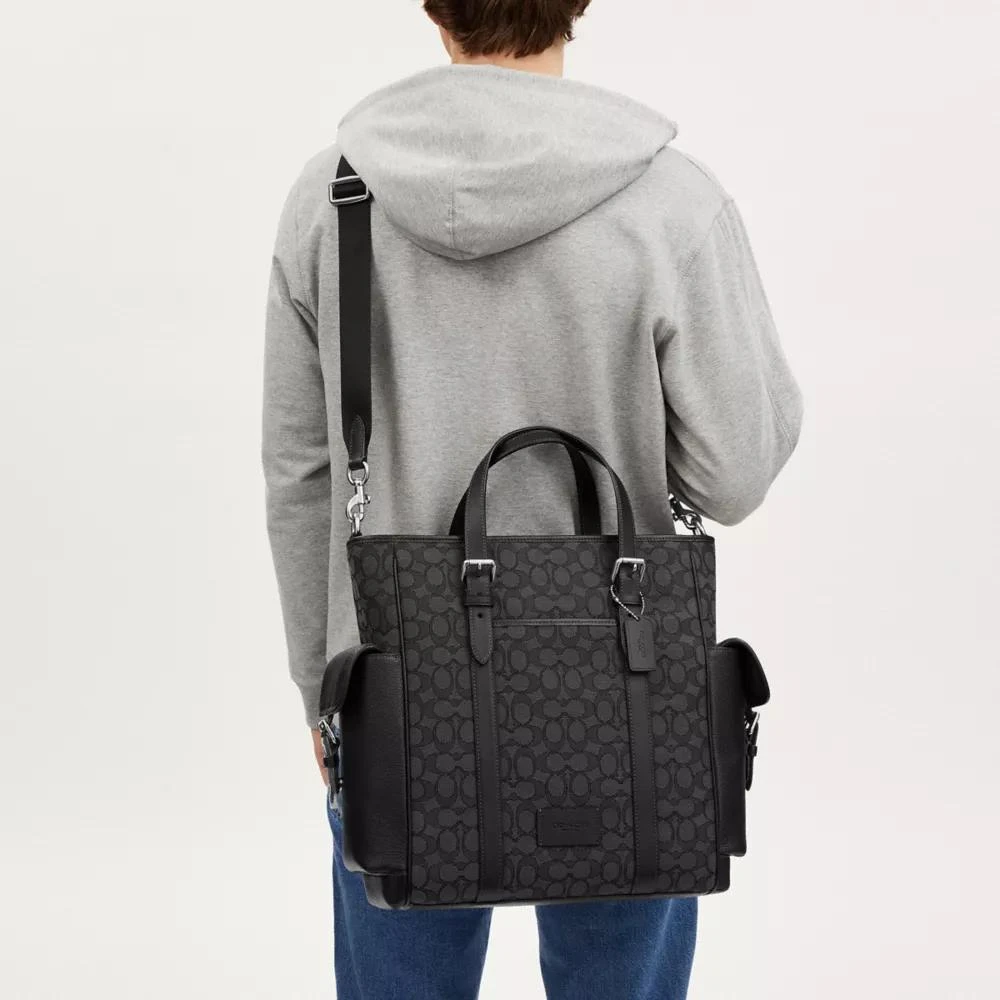Coach Sprint Tote In Signature Jacquard 2